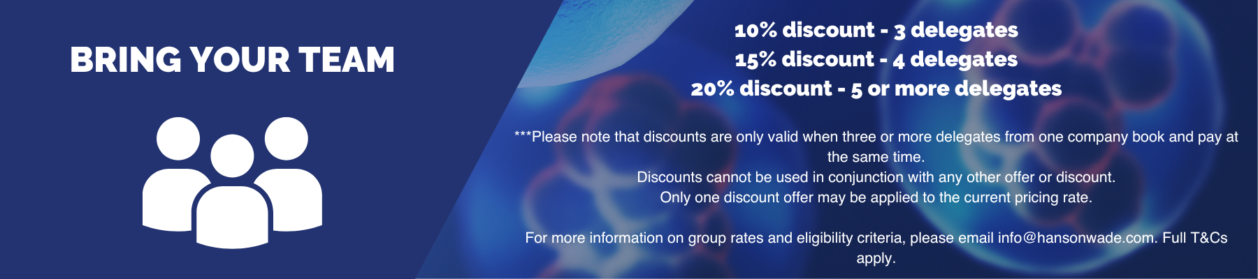 Group Discounts banner